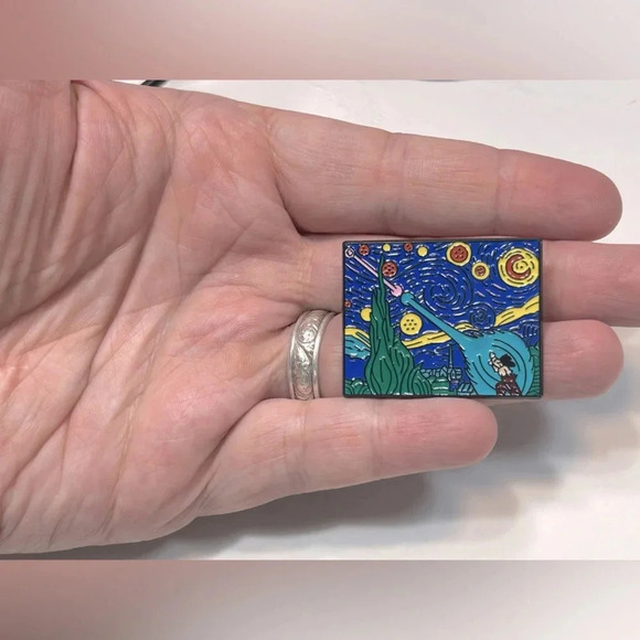 Dragonball x Van Gogh’s The Starry  Night Pin 🎨✨💥 - Picture 4 of 5